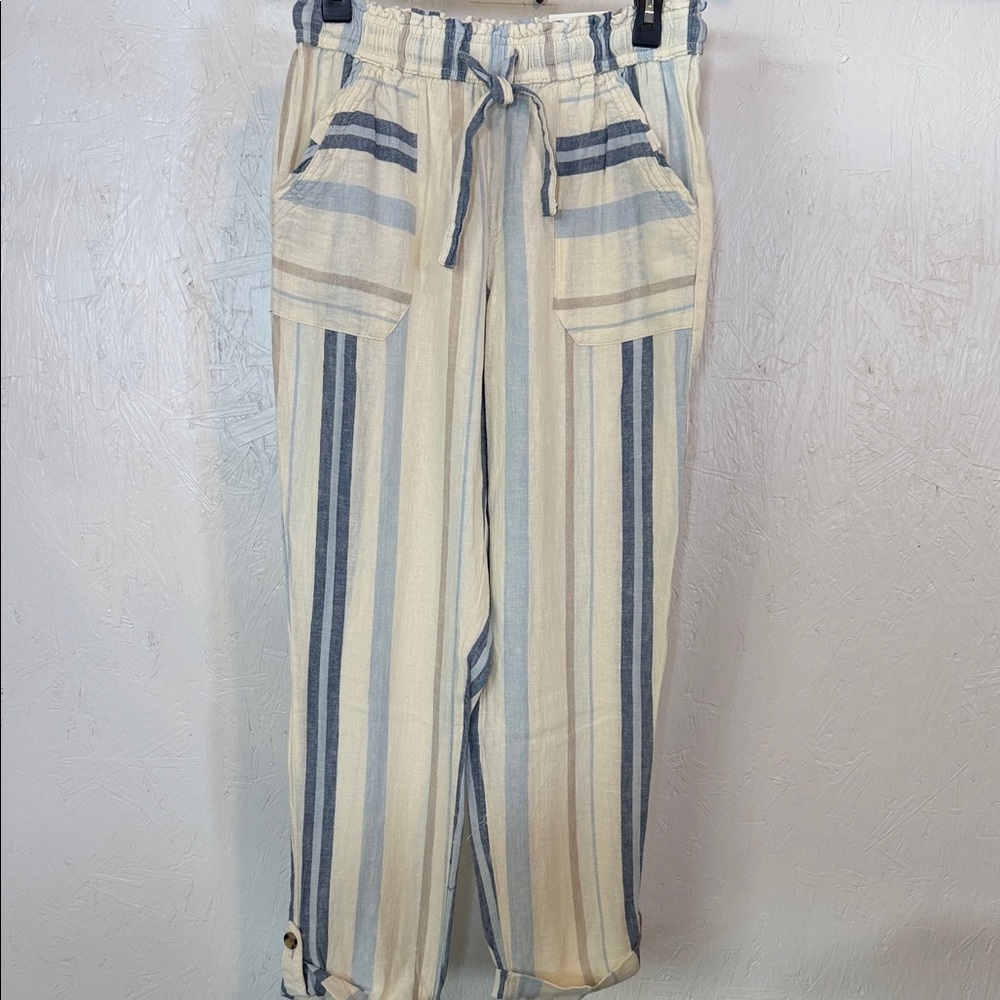SO Striped Blue and Cream Pants